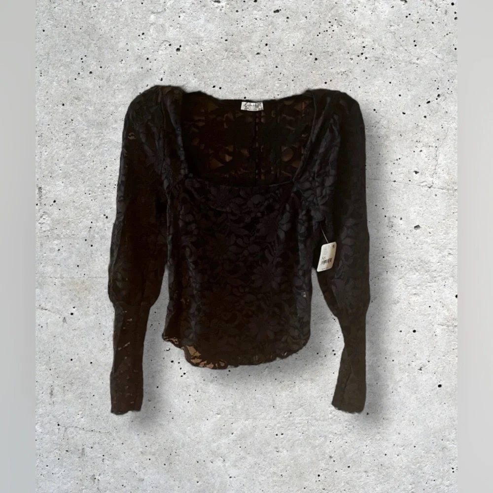 NWT Free People Long Distance Layering Top